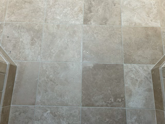 Travertine restored